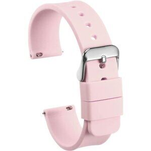 Silicone Watch Band Soft Rubber Replacement Watch Strap Pink